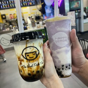 Happy Lemon - D6. Okinawa Fresh Milk with Boba & puff cream F6. Ube Smoothie with Boba - Bubble Tea Near Me - Las Vegas, Nevada Happy Lemon - D6. Okinawa Fresh Milk with Boba & puff cream F6. Ube Smoothie with Boba - Bubble Tea Near Me - Las Vegas, Nevada