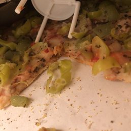 a half eaten pizza a half eaten pizza