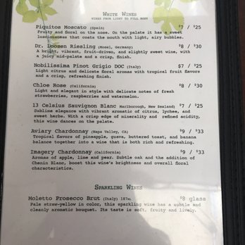 RFD Franklin - White wine list - Steakhouses Near Me - Franklin, Indiana