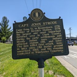 Captain John Strode Historical Marker - Captain John Strode Historical Marker, WInchester