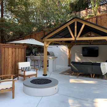 Pool & Landscape Development - Fire pit, gazebo, and outdoor kitchen. - Landscaping Near Me - Oakley, California