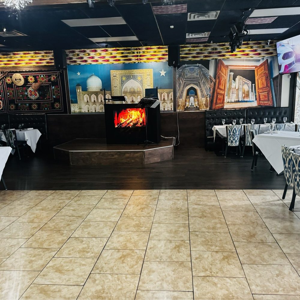 Bubala Cafe & Grill - At the Entrance to the Restaurant - Uzbek Near Me - Dallas, Texas