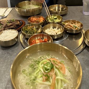Kim's BBQ - 동치미 국수 & 갈비 I wish they have this combination added to their menu already. - Barbeque Near Me - Rolling Hills Estates, California Kim's BBQ - 동치미 국수 & 갈비 I wish they have this combination added to their menu already. - Barbeque Near Me - Rolling Hills Estates, California