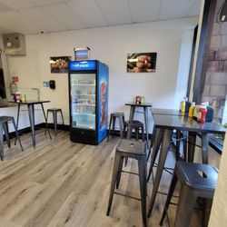 Falafel Corner - Small indoor seating area