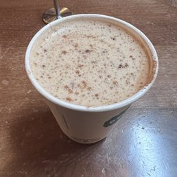 Extra hot oat chai latte