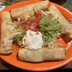 Tequilas Mexican Restaurant - Taquitos mexicanos. Would take a bite of the taco and most of the meat would come out. They were decent.