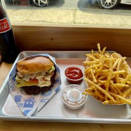 Double Burger Queen and Truffle Fries