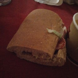 Saddest looking sandwich I've ever gotten. There is barely anything on it!