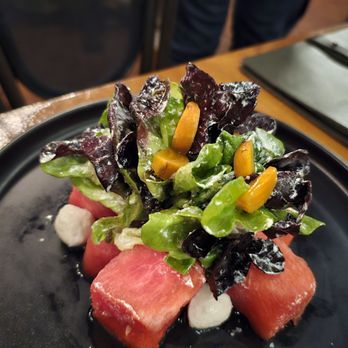 Wormwood - Watermellon, Beet, Burrata, Goat Cheese Salad - French Near Me - San Diego, California Wormwood - Watermellon, Beet, Burrata, Goat Cheese Salad - French Near Me - San Diego, California