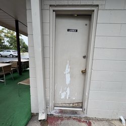 Filthy bathrooms had to walk outside .