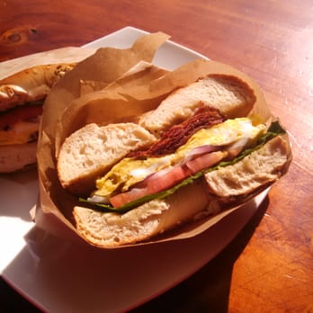 Cafeto Coffee Shop - Breakfast bagel w/ bacon! - Coffee & Tea Near Me - San Francisco, California