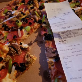 Domino's Pizza - obviously this isn't a "square cut"... - Pizza Near Me - North Hollywood, California Domino's Pizza - obviously this isn't a "square cut"... - Pizza Near Me - North Hollywood, California