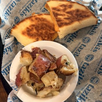 Taziki's Mediterranean Cafe - Grilled cheese pita and potatoes for the 5 year old. Grilled Cheese Pita - Salad Near Me - San Antonio, Texas Taziki's Mediterranean Cafe - Grilled cheese pita and potatoes for the 5 year old. Grilled Cheese Pita - Salad Near Me - San Antonio, Texas