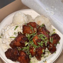 Garlic chicken plate