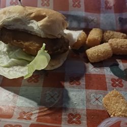 Millies Pub and Grill - Fish sandwich and tater tots.