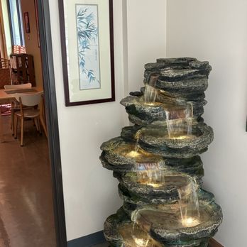 Zhi Tea - A beautiful water fountain at the entrance - Tea Rooms Near Me - Austin, Texas