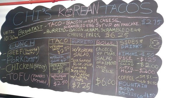 Menu photo 4 Chi's Korean Tacos Eugene, OR