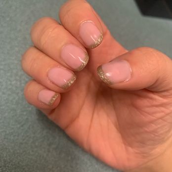 Velvet Nails&Spa - Gel manure with glitter French - Nail Salons Near Me - Stuart, Florida Velvet Nails&Spa - Gel manure with glitter French - Nail Salons Near Me - Stuart, Florida