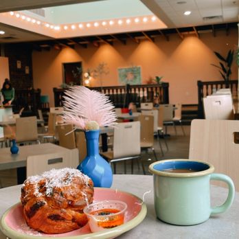Potchke - a plate of food and a cup of coffee - Delis Near Me - Knoxville, Tennessee