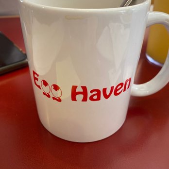 Egg Haven - a coffee cup with a spoon in it - Breakfast & Brunch Near Me - Winter Haven, Florida
