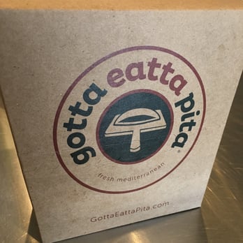Gotta Eatta Pita - Little box that they give to carry your pita - Mediterranean Near Me - Pleasanton, California