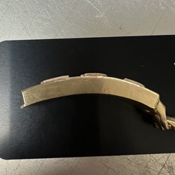 El Diamante Jewelry - Customer wanted a Versace engraving