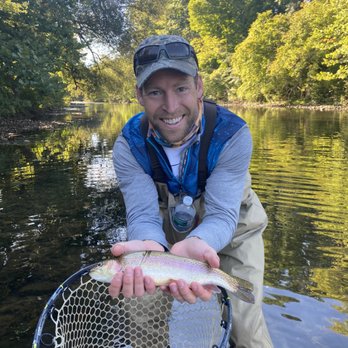 Green Mountain Angler - First time fishing in Vermont. He was pretty happy! - Fishing Near Me