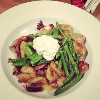 Local Eatery & Pub - Herb Gnocchi w/asparagus, snap peas, goat cheese - Pubs Near Me - Westfield, Indiana
