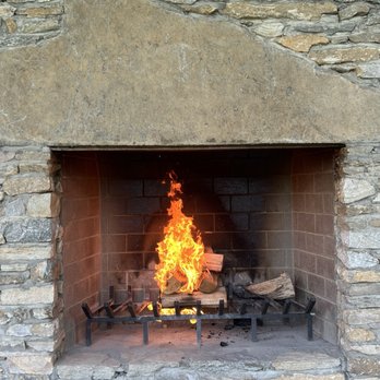 Cataloochee Guest Ranch - Outdoor fireplace - Vacation Rentals Near Me - Maggie Valley, North Carolina