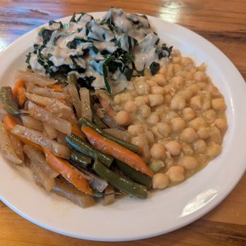 Peace Natural Vegan Food - 3 items. This is the smallest plate. I get this plus a plate of momos - Salad Near Me - Berkeley, California