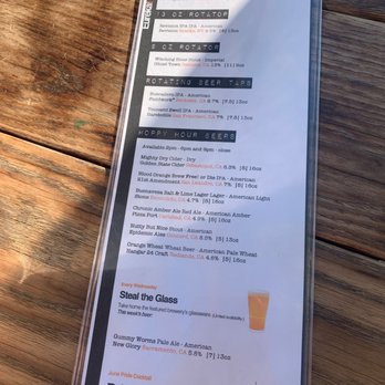 Eureka! - Drink menu - American Near Me - Concord, California