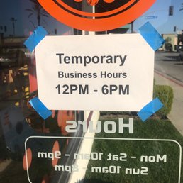 Store temporary hours