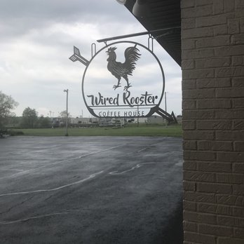 Wired Rooster - Outside sign. - Coffee & Tea Near Me - Hardinsburg, Kentucky