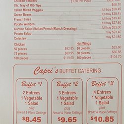 Capris Pizza - Catering