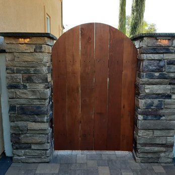 Omega Pavers - Font pillars added and side gate - Masonry/Concrete Near Me - Vista, California Omega Pavers - Font pillars added and side gate - Masonry/Concrete Near Me - Vista, California