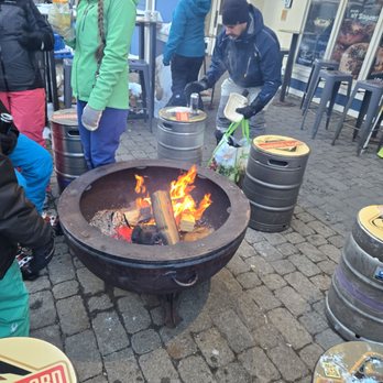 Upper Standard Coffee - Fire pit out front - Coffee & Tea Near Me - Stratton, Vermont