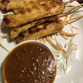 Captain Hook's - Chicken satay with peanut sauce - Sushi Bars Near Me - Cape Coral, Florida
