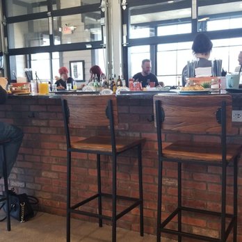 Redberry - Industrial farmhouse style bar, that's indoor and outdoor. - Breakfast & Brunch Near Me - Troy, Ohio