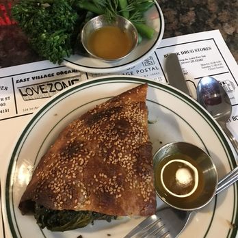 Superiority Burger - Collard greens sandwich, broccolini on the side - Vegetarian Near Me - New York, New York Superiority Burger - Collard greens sandwich, broccolini on the side - Vegetarian Near Me - New York, New York