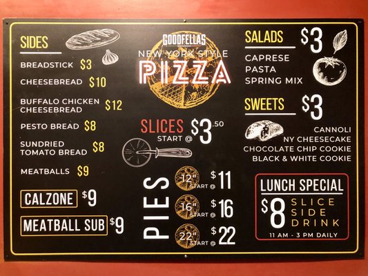 Menu photo 4 Goodfellas Pizzeria Indianapolis, IN Menu photo 4 Goodfellas Pizzeria Indianapolis, IN