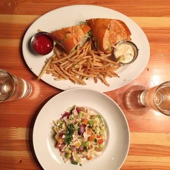 The Macintosh - Shrimp Po Boy and a Veggie Chopped Salad - New American Near Me - Phoenix, Arizona
