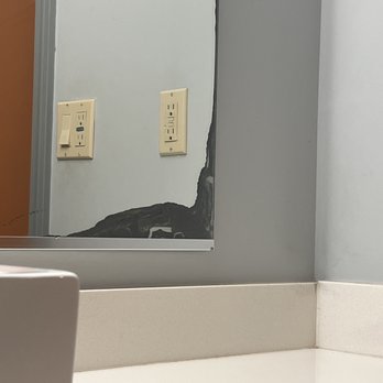 BLVD Hotel & Studios - The other bottom corner of bathroom mirror - Hotels Near Me - Studio City, California BLVD Hotel & Studios - The other bottom corner of bathroom mirror - Hotels Near Me - Studio City, California