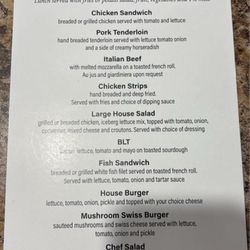 King's Crossing - Peace Meal menu