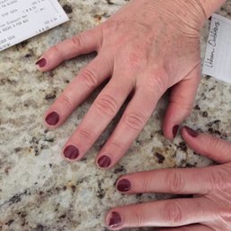 Brought my mom and sister for mani pedi. After two days my mani/pedi is chipped and my mom's gel mani was chipped in multiple places.