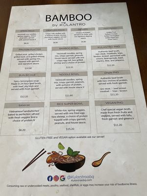 Menu photo 5 Bamboo by Kulantro Albuquerque, NM