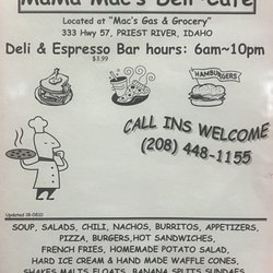 Mama Mac's Deli - Menu 1/4