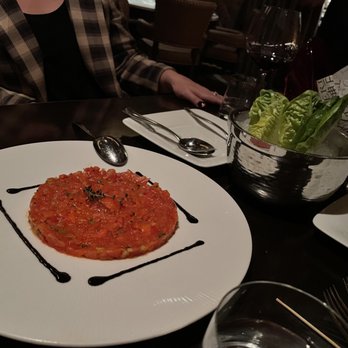 Bazaar Meat by José Andrés - beefsteak tomato tartare was fresh and has this amazing tangy favor - Steakhouses Near Me - Las Vegas, Nevada