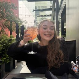 Patio seating! And my drink was the size of my head it was huge! I got the She's a Dancer cocktail.