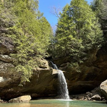 Old Man's Cave Trail - Lower Falls - Hiking Near Me - Logan, Ohio Old Man's Cave Trail - Lower Falls - Hiking Near Me - Logan, Ohio