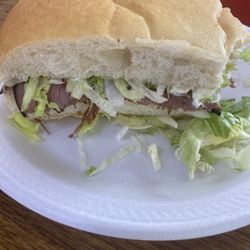 6. HALF Roast Beef Sub